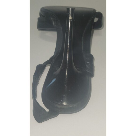 Aldo Womens Stilettos Black Leather Strappy Knot Heels Size 7.5 (38) No Box - Picture 7 of 16